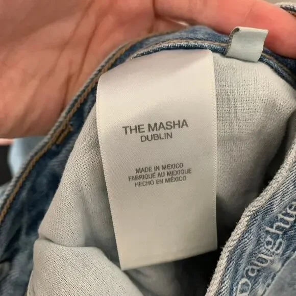 Favorite Daughter jeans: The Masha Super High Rise Wide Leg Crop in Dublin 27 - Picture 15 of 16